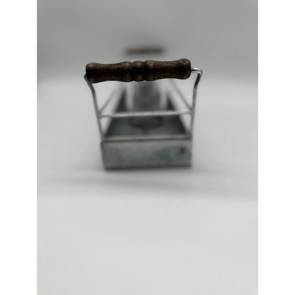 Metal tray with handles 3 votive candle holder decor - Picture 7 of 9
